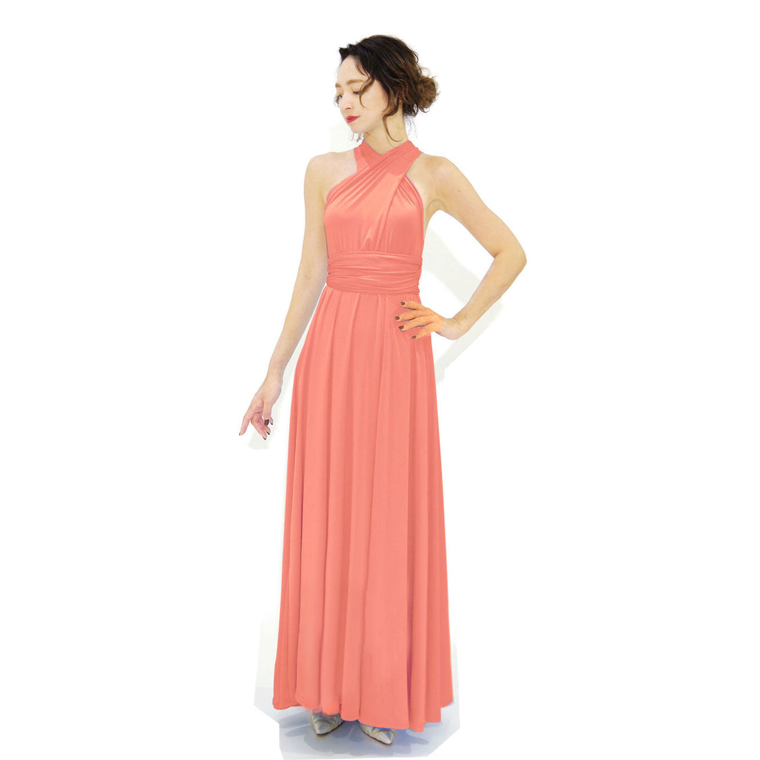 [SALE]TW001 Infinity Dress [Salmon Pink]